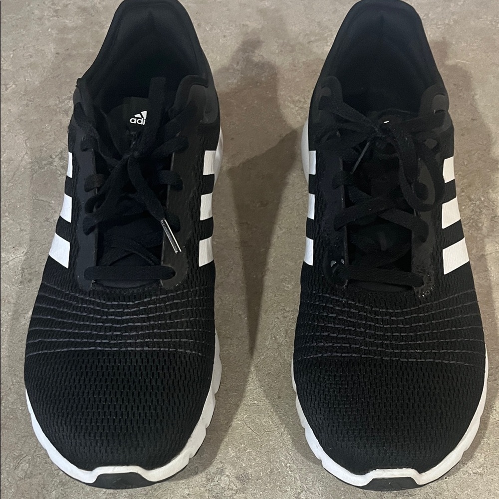 Adidas Black and White Running Shoes like new size 13